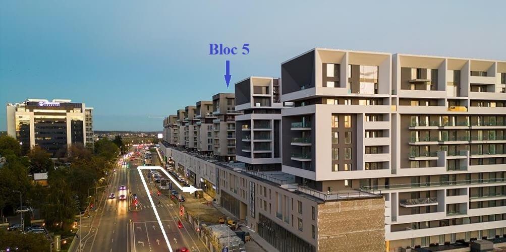 Sunshine - New & Quiet 1Br Apt, Business Area, Close To Airport, Highway A3, Subway Bucureşti Eksteriør bilde